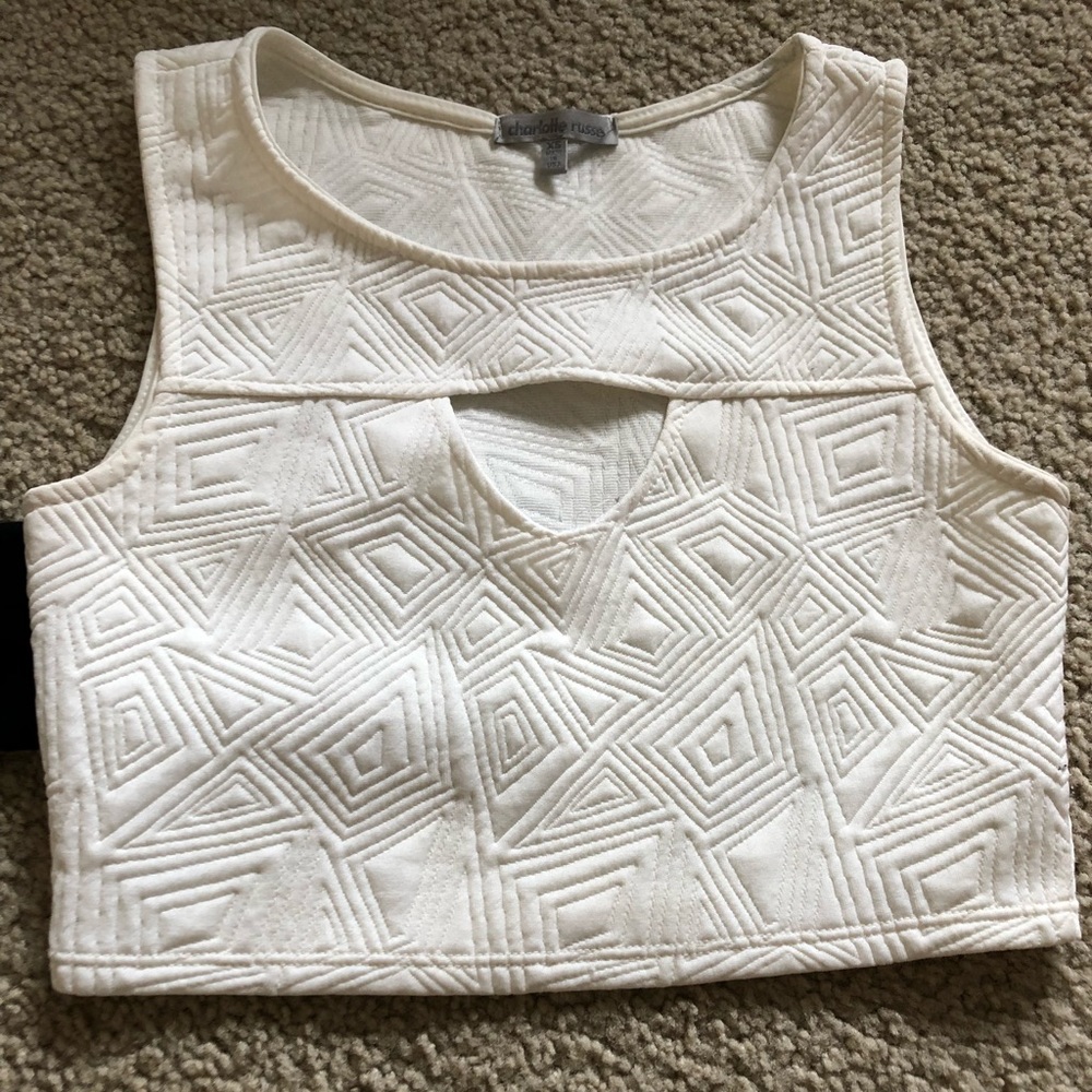 Women’s Charlotte Russe White Crop XS